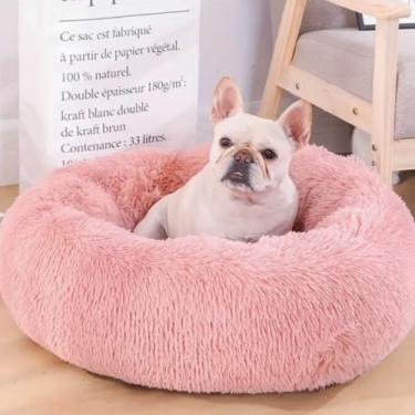Imagem de CAMA PET NUVEM PELUCIA REDONDA G CAMINHA PELUCIADA CASA NINHO Cachorros E Gatos DONUT CASINHA PELUCIA FELPUDA FUNDO ANTIDERRAPANTE QUALIDADE PREMIUM G 60CM (ROSA)
