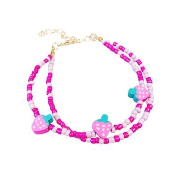 Imagem de Kysin Chiys Pulseiras de contas coloridas de argila de fruta, pulseira de elos com contas de disco de surfista, amizade, elástico, boêmio, joias, berloques para mulheres, homens, verão, praia