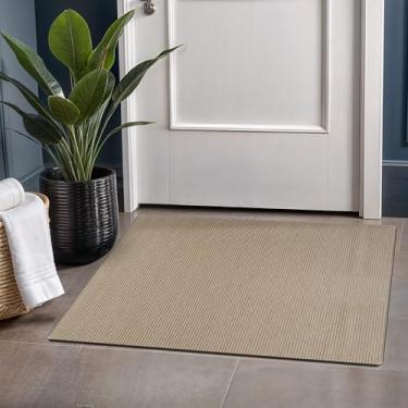 Imagem de Beverly Rug Tapete de entrada moderno antiderrapante 5,5 x 7,5 cm, revestimento de borracha tradicional, lavável na máquina, macio e fino, tapete interno para sala de estar, resistente a manchas, não