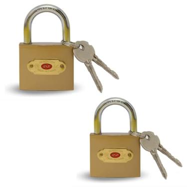 Imagem de Cadeado Chave Tetra 50mm P/Portão Cadeado Grande Resistente - KIT COM 2 UNIDADES