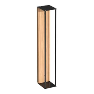 Imagem de Fenteer Toalheiro organizador de banheiro montado na parede moderno suporte de toalha de banho para toalhas de rosto RV toalhas de mão salão pequeno espaço, 8 Cm X 9.5 Cm X 50