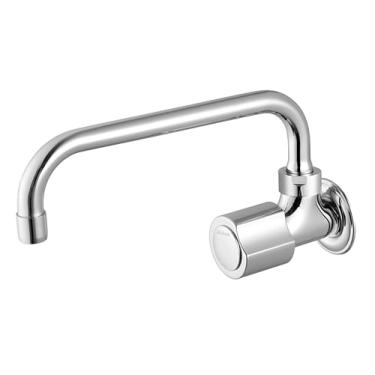 Imagem de Torneira para Cozinha de Parede Bica Moldável 1166 Linha Domus Cromado Meber