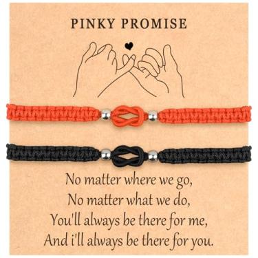 Imagem de Pulseiras para casais namorado marido homens combinando pulseiras para casais, toque para sempre, joias presentes de namorado para aniversário, marido, aniversário de 1 ano, casamento, melhor presente