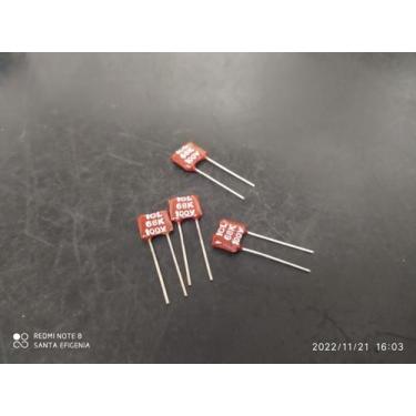 Imagem de 1x Capacitor Mica Prata 68pf/100v 10% Cm1 Icl