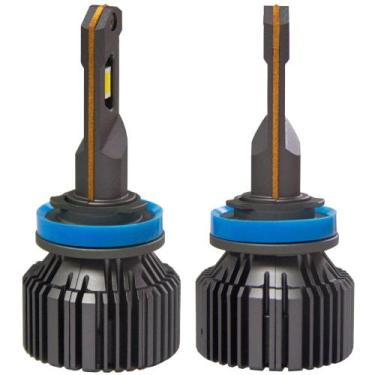 Imagem de Par Lâmpada H11 LED R6 Bicolor Amarela e Super Branca Carro - Luxus