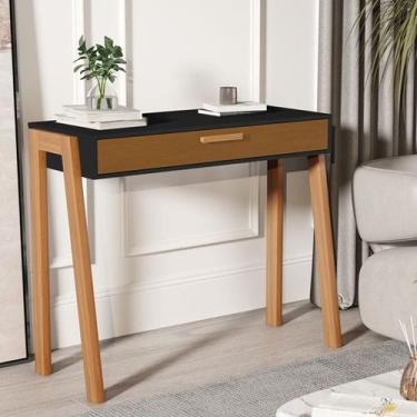 Imagem de Aparador Buffet ou Penteadeira Quarto Sala Morano Pés madeira cor Pret