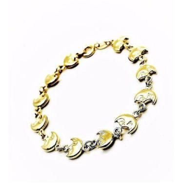 Imagem de Pulseira Infantil Meia Lua Banho De Ouro 18k 1584 - Très Chic Joias, 1