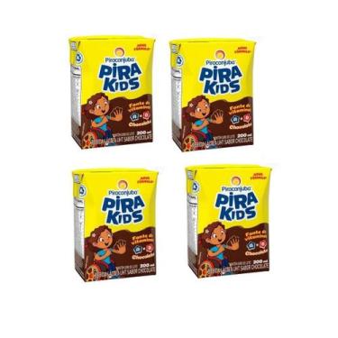 Imagem de Achocolatado Liquido Picaranjuba 200Ml Pirakids-Kit 30Un - Piracanjuba