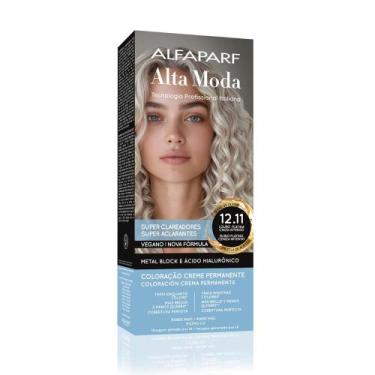 Imagem de Tintura Creme Alta Moda Alfaparf Louro Platina Cinza Intenso 12.11