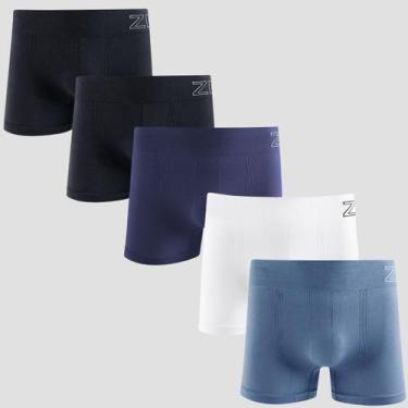 Imagem de Kit 5 Cuecas Boxer Masculina Microfibra Sem Costura Zee Rucci Premium 