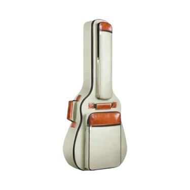 Imagem de Estojo Para Guitarra De Nylon Oxford Impermeável Reforçado De 41 Poleg
