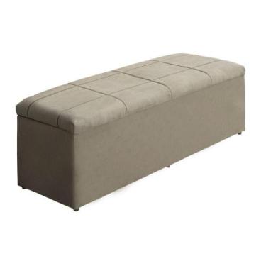 Imagem de Baú Recamier 1.38-Suede Bege - GAT MAGAZINE