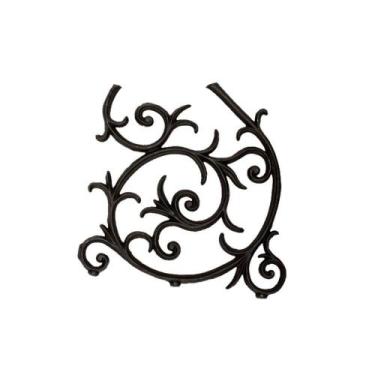 Imagem de Grade Ferro Fundido Arabesco Portão Varanda Sacada 51X55Cm - FUNDIÇAO 