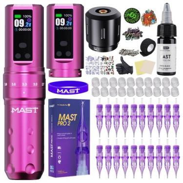 Imagem de Kit de tatuagem MAST TATTOO Mast Fold2 Pro sem fio com 2 baterias
