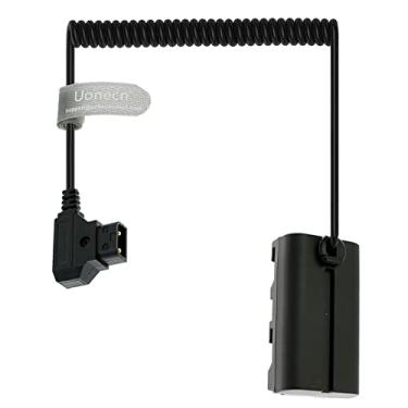 Imagem de Uonecn Adaptador de cabo de alimentação enrolado D-Tap para NP F550 de bateria falsa compatível com Sony NP F550|F570|F970 |monitor Atomos Ninja V (cabo enrolado)