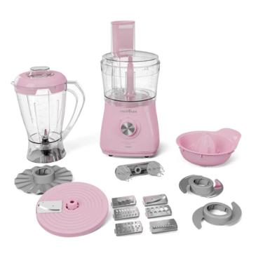 Imagem de Multiprocessador Liquidificador 12X1 Britania Luxx Pink 1000W 127V