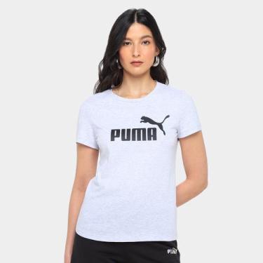 Imagem de Camiseta Puma Casal Feminina, Cinza, M