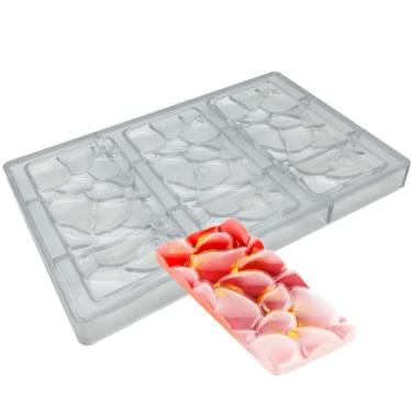 Imagem de Molde de barra de chocolate grande de policarbonato plástico rígido doce proteína chocolate molde de barra energética