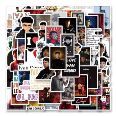 Imagem de 60pcs Musician Sticker, Cute Cartoon Vinyl Waterproof Stickers for Water Bottle,Skateboard,Laptop,Phone,Journaling,Scrapbooking Decals for Kids Teens Adults for Party Supply Decor