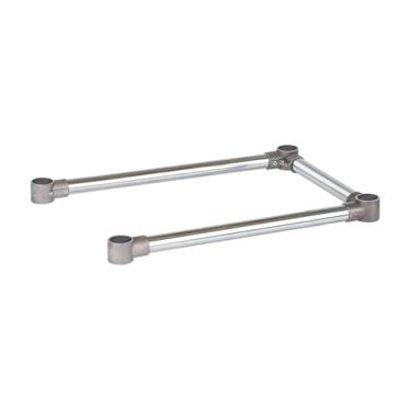 Imagem de DuraSteel Suporte de mesa de trabalho de base aberta - Suportes transversais de perna estabilizadores de mesa de 61 x 45 cm - Serve para mesa de trabalho comercial de aço inoxidável ou madeira de