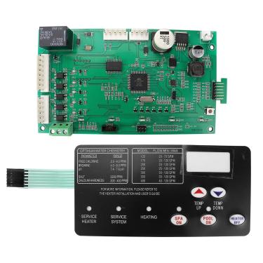 Imagem de FEXON Kit de placa de controle atualizado 42002-0007S - com substituição de almofada de membrana de interruptor 472610Z para Pentair Mastertemp Sta-Rite Max-E-Therm gás natural Pentair NA e aquecedor