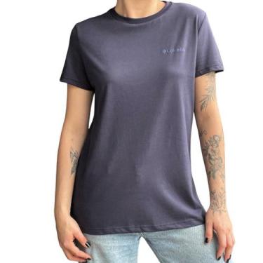 Imagem de Camiseta Columbia Feminina Basica Silk, M, Azul marinho