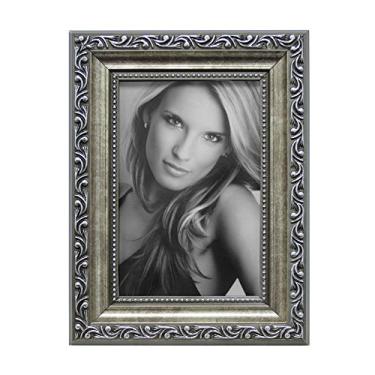 Imagem de Porta Retrato Clássico Prata 10x15cm Kapos