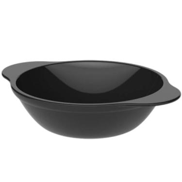 Imagem de Cumbuca Preta Coza Uno 100ml Plástica Tigela Bowl 11,5x9x2,5cm Porções Sobremesas Molhos