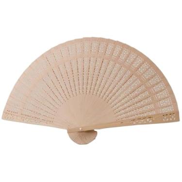 Imagem de Leque Oriental De Madeira Bordado - Todo Em Madeira Para DançA Trajes(1)