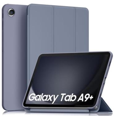 Imagem de Meliya Capa para Galaxy Tab A9+/A9 Plus 11 polegadas 2023, capa protetora rígida e fina à prova de choque para tablet Tab A9 Plus (SM-X210/X216/X218), despertar/hibernar automaticamente, sem suporte