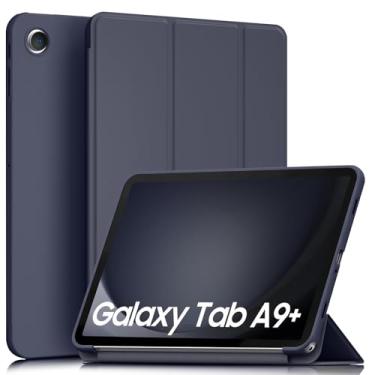 Imagem de Meliya Capa para Galaxy Tab A9+/A9 Plus 11 polegadas 2023, capa protetora rígida e fina à prova de choque para tablet Tab A9 Plus (SM-X210/X216/X218), despertar/hibernar automaticamente, sem suporte