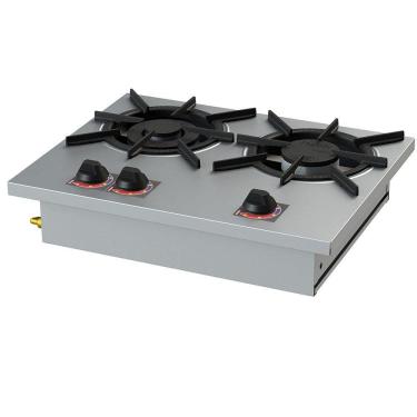 Imagem de Fogão 2 Bocas de Embutir Baixa Pressão 1QS/1QD 20X20 Inox SL13.010-I Itajobi