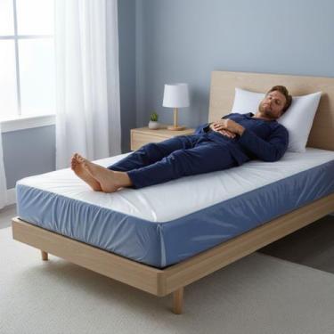 Imagem de Lençol Ortopédico Solteiro Impermeável PVC Com Elástico - AR Plásticos