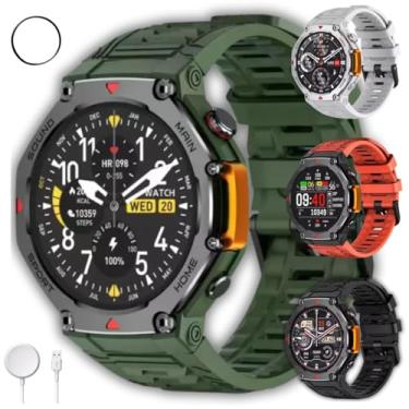 Imagem de Smartwatch Mrex4 5 Atm - A Prova D'água Microwear Amoled Gps Nfc 2025+ Brindes (Verde)