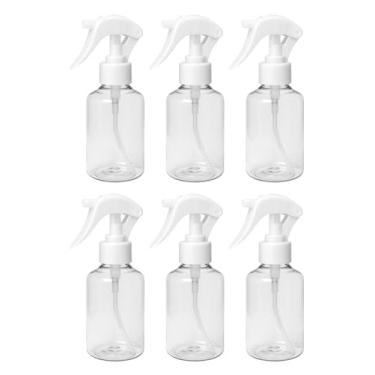 Imagem de Kit 6 Frasco Spray Mini Trigger Borrifador 100ml Liquido Alcool Perfume Multiuso Faxina Refil