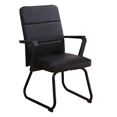 Imagem de Computador executivo e ergonômico escritório integrado apoio de braço mesa computador arco pé alto couro PU jogos para dormitório estudantil Internet Cafe fied