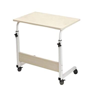 Imagem de Mesa de pé portátil para laptop pequena mesa de computador mesa de trabalho com rodas para sala de estar cabeceira escritório (cor: D, tamanho: 60 cm x 40 cm) (D 60 cm x 40 cm)