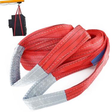 Imagem de Cinta Elevaçao Carga 5 Toneladas 8 Metros Reforçada Guincho Guindaste Reboque Mudança