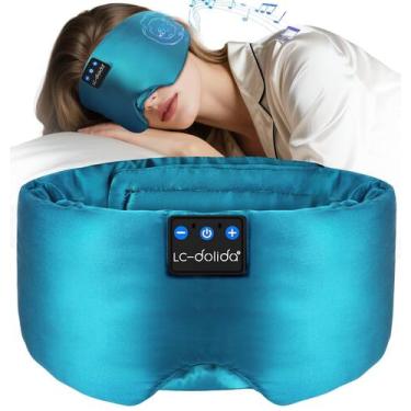 Imagem de Máscara de dormir LC-Dolida Bluetooth 5.4 Silk Soft Side Sleeper