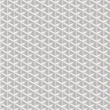 Imagem de Papel de Parede Fiesta Modern Triângulos 3D Prateado 543252 Fiesta Modern 543252