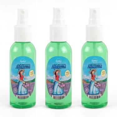 Imagem de Kit 3 Deo-Colonia Alfazema Halley Original Com Pump 120 ml