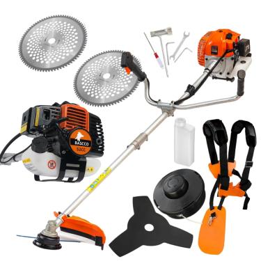 Imagem de Roçadeira A Gasolina De Grama Multifuncional Aparador Profissional Bi-partido 2 Tempos Bsc-52, 52 Cilindradas 2.5hp - Bascco