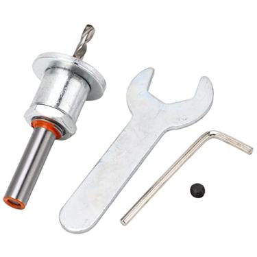 Imagem de Pilipane Broca de contra-pia, broca escareadora, broca escareadora de aço de liga de 4 0 x 8 mm com parada de profundidade de ajuste, remoção rápida de cavacos