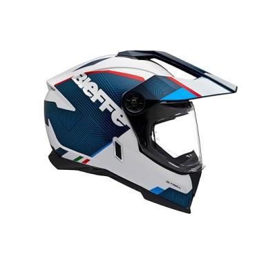 Imagem de Capacete Masculino Bieffe B-Trail Delux Azul Oculos Moto (60)