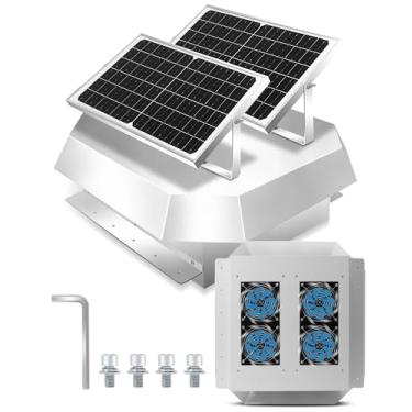 Imagem de Ventilador de ventilação de teto alimentado por energia solar