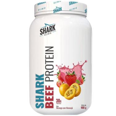 Imagem de Whey Beef Protein - 900g Morango com Maracujá - Shark Pro-Masculino