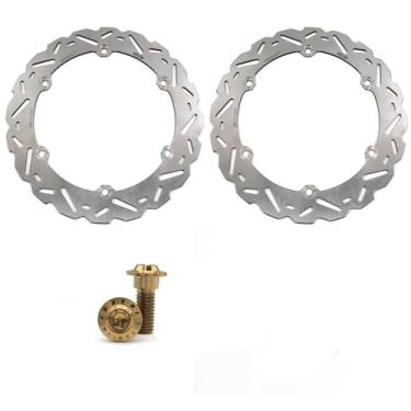 Imagem de Arashi Discos de freio dianteiro Rotores com parafusos de montagem para Honda CBR650F ABS 2014-2018, CB650F ABS 2014-2018, acessórios de substituição de motocicleta