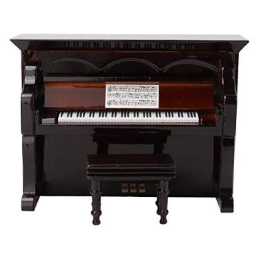 Imagem de Yctze Modelo de Piano Em Miniatura - Decoração Requintada de Instrumento Musical para Casa e Escritório - Ornamento Perfeito para Amantes de Música
