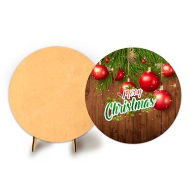 Imagem de Painel C Elastico Sublimado 50cm Natal + Suporte MDF (NAT078)