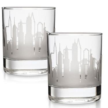 Imagem de Copos de uísque Greenline Goods Skyline New York City Set 2